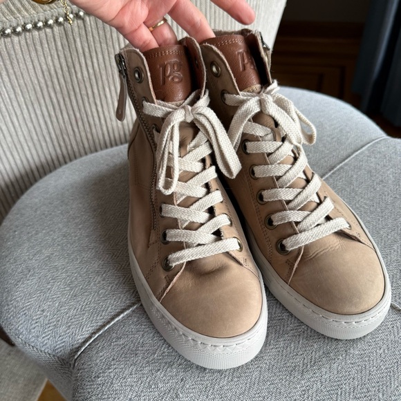 Paul Green Wells High top sneakers Women's Tan High-Top Sneakers